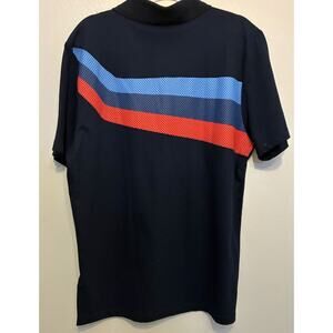 BMW Polo Shirt Men 2XL Blue Motorsports M Series Car Racing Driving Golf Preppy